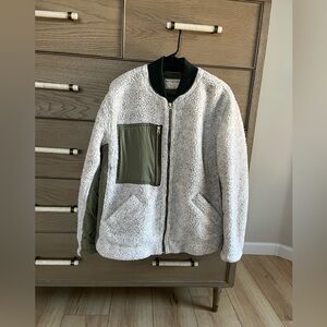 Free People We The Free Sherpa Jacket Desert Green